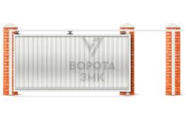 Гаражные ворота подвесные 2500×3500 ЗМК-7402