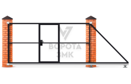 Откатные ворота каркас 2200×3200 ЗМК-7655