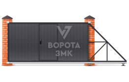 Откатные ворота 9000×1900 ЗМК-8184