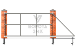 Откатные ворота механические 8 метров 8000×2200 ЗМК-8123