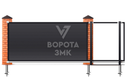 Ворота раздвижные Алютех Prestige 3000×2000 ЗМК-9680