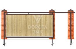 Откатные ворота механические 7 метров 7000×2300 ЗМК-8084