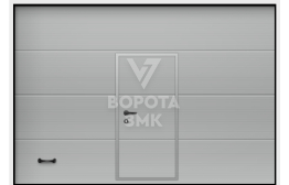 Ворота гаражные секционные с калиткой 3000×2500 ЗМК-3050