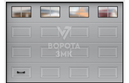 Секционные подъемные ворота 3000×3000 ЗМК-3581
