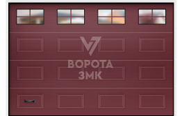 Секционные ворота Дорхан промышленные 2000×4500 ЗМК-3886
